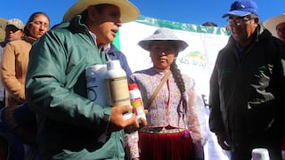Más de 6,000 familias reciben insumos para enfrentar heladas en Arequipa