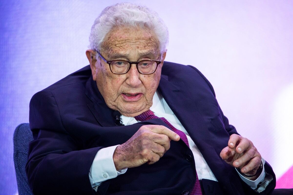 El ex secretario de Estado de Estados Unidos, Henry Kissinger, durante la Celebración del 230 aniversario del Departamento de Estado, en Washington, EE.UU., el 29 de julio de 2019. (Foto de Jim Lo Scalzo / EFE)