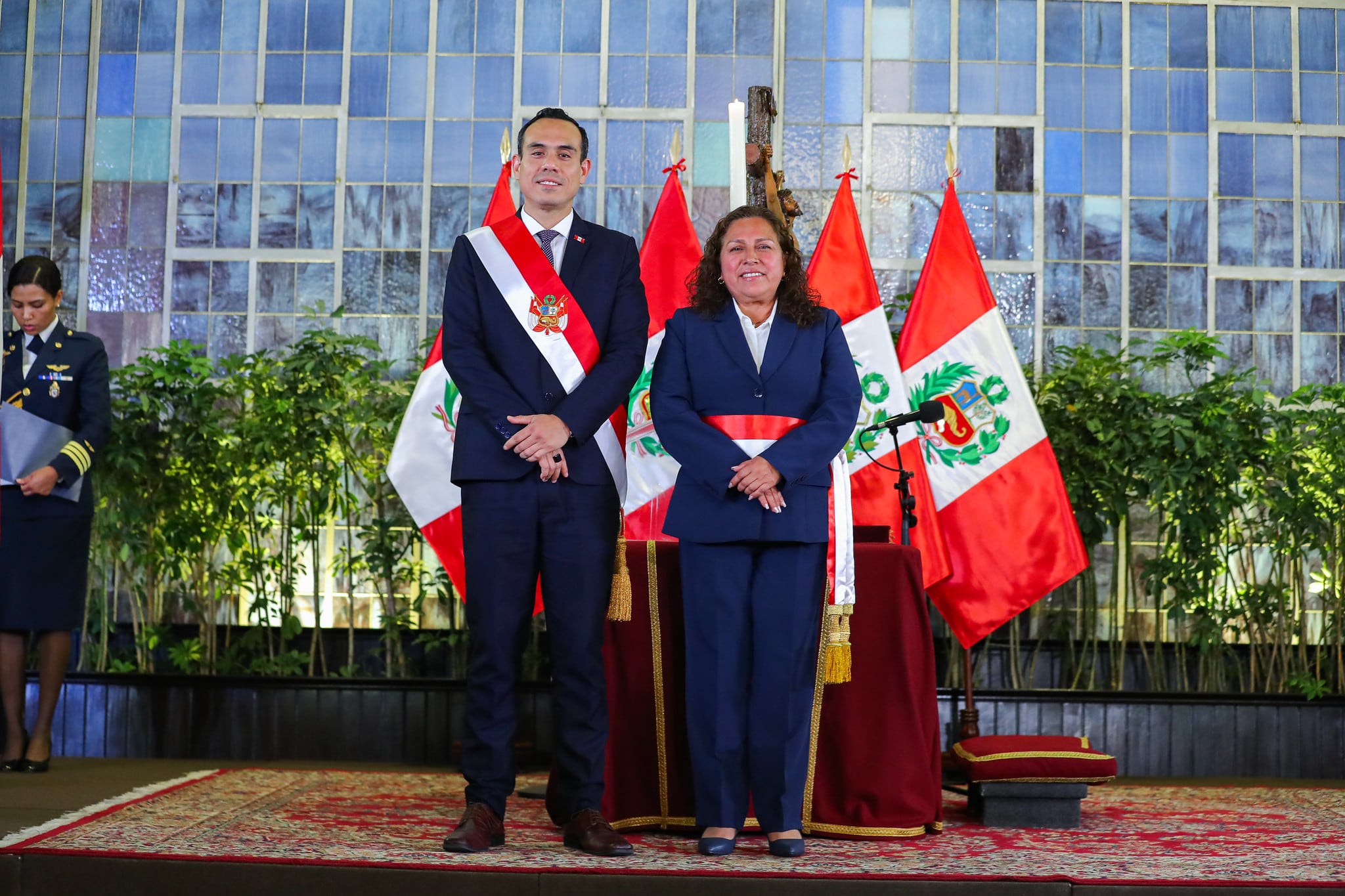 Sandra Gutiérrez está afiliada a la agrupación Somos Perú, partido con el que el presidente José Jerí llegó al Congreso. Foto: Presidencia
