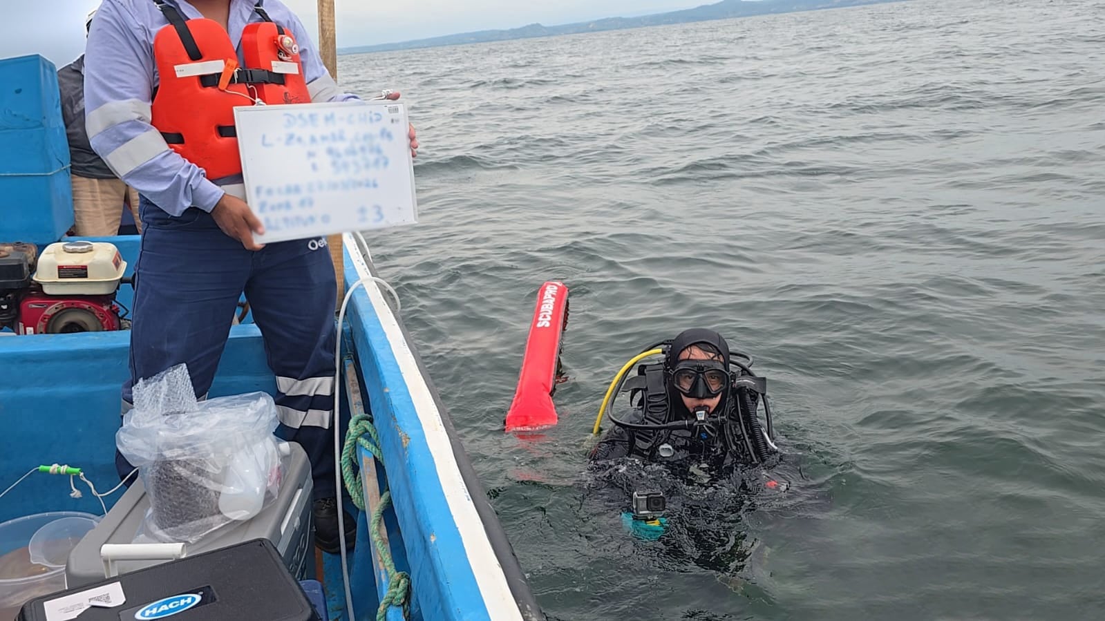 Se realizaron inspecciones mediante buceo autónomo y toma de muestras de agua, sedimento y componentes hidrobiológicos. Foto: OEFA