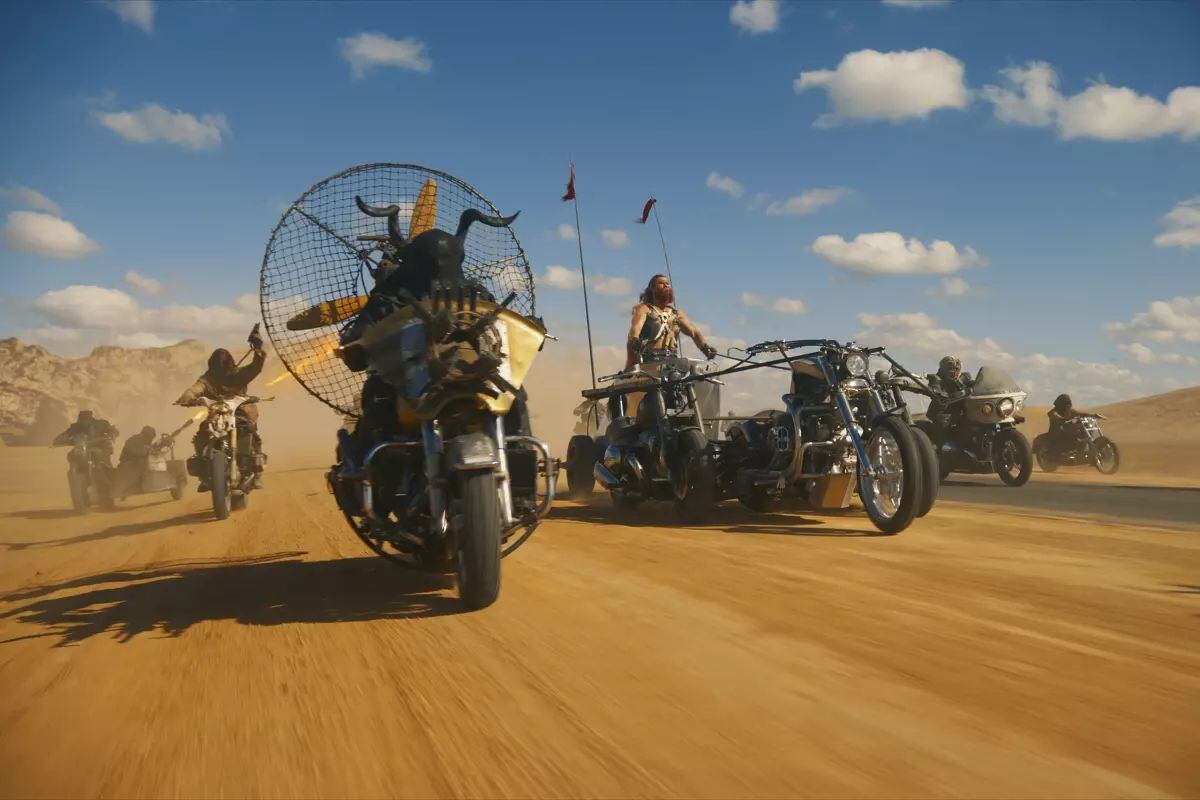 En esta imagen proporcionada por Warner Bros. Pictures, una escena de “Furiosa: A Mad Max Saga”. (Warner Bros. Pictures vía AP) (Uncredited / Associated Press)