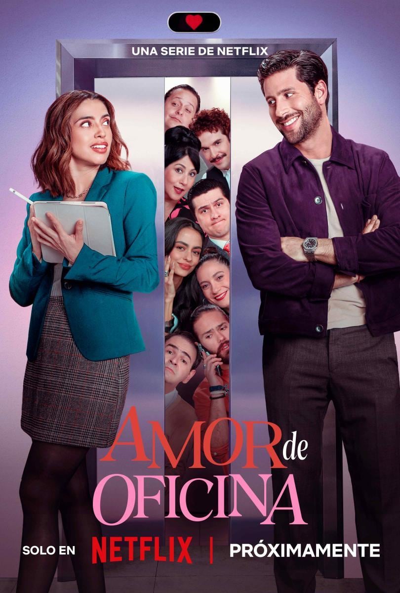El póster de "Amor de oficina", serie mexicana protagonizada por Ana González Bello y Diego Klein (Foto: Netflix)
