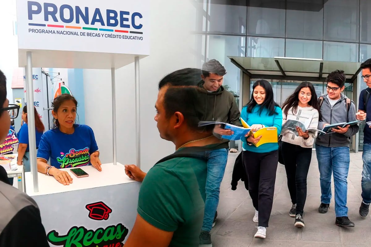 Los estudios de los actuales becarios serán priorizados para garantizar la continuidad y culminación en cumplimiento de la Ley de Presupuesto 2026.. Foto: Andina/composición GEC