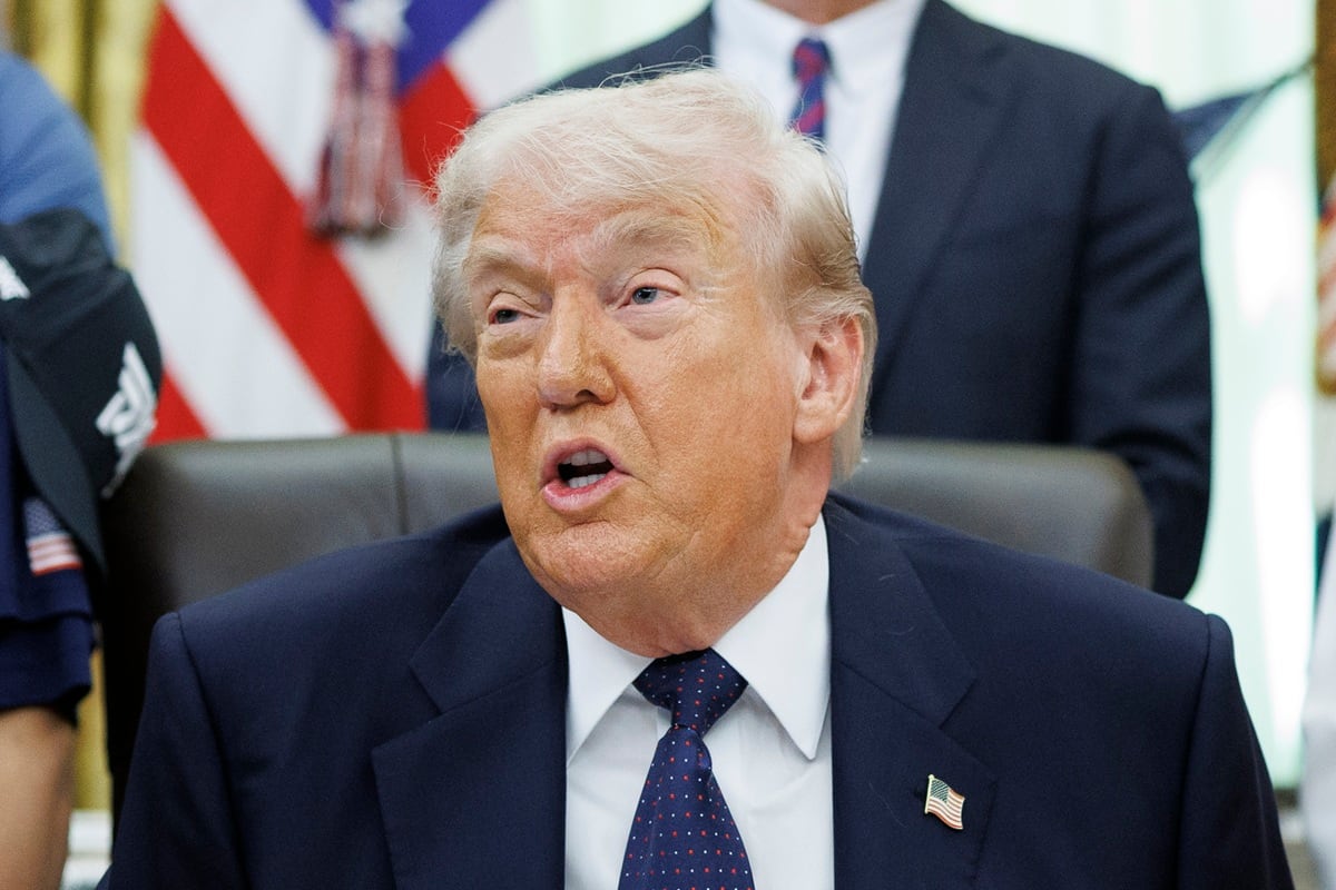 Donald Trump ha bromeado en varias ocasiones con postularse a la presidencia en unas futuras elecciones del país latinoamericano al asegurar que “obtendría un respaldo mayor que el de cualquier otra persona en la historia”. (EFE/EPA/TOM BRENNER)