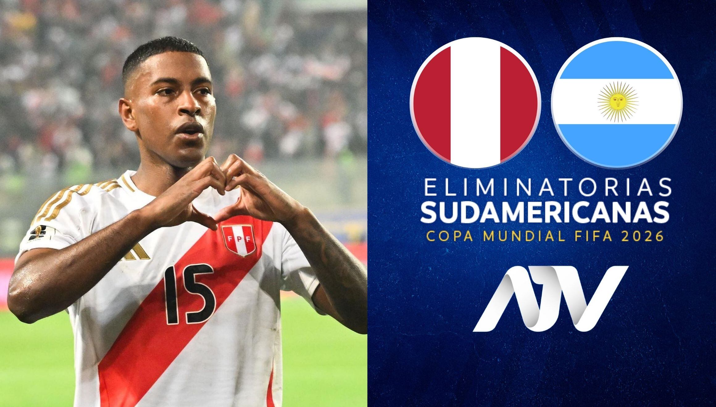 El duelo entre Perú y Argentina se transmite en ATV por señal abierta en territorio nacional. | Crédito: Conmebol / Composición Mix