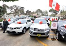 Minjusdh entrega 590 bienes incautados a gobiernos regionales y locales