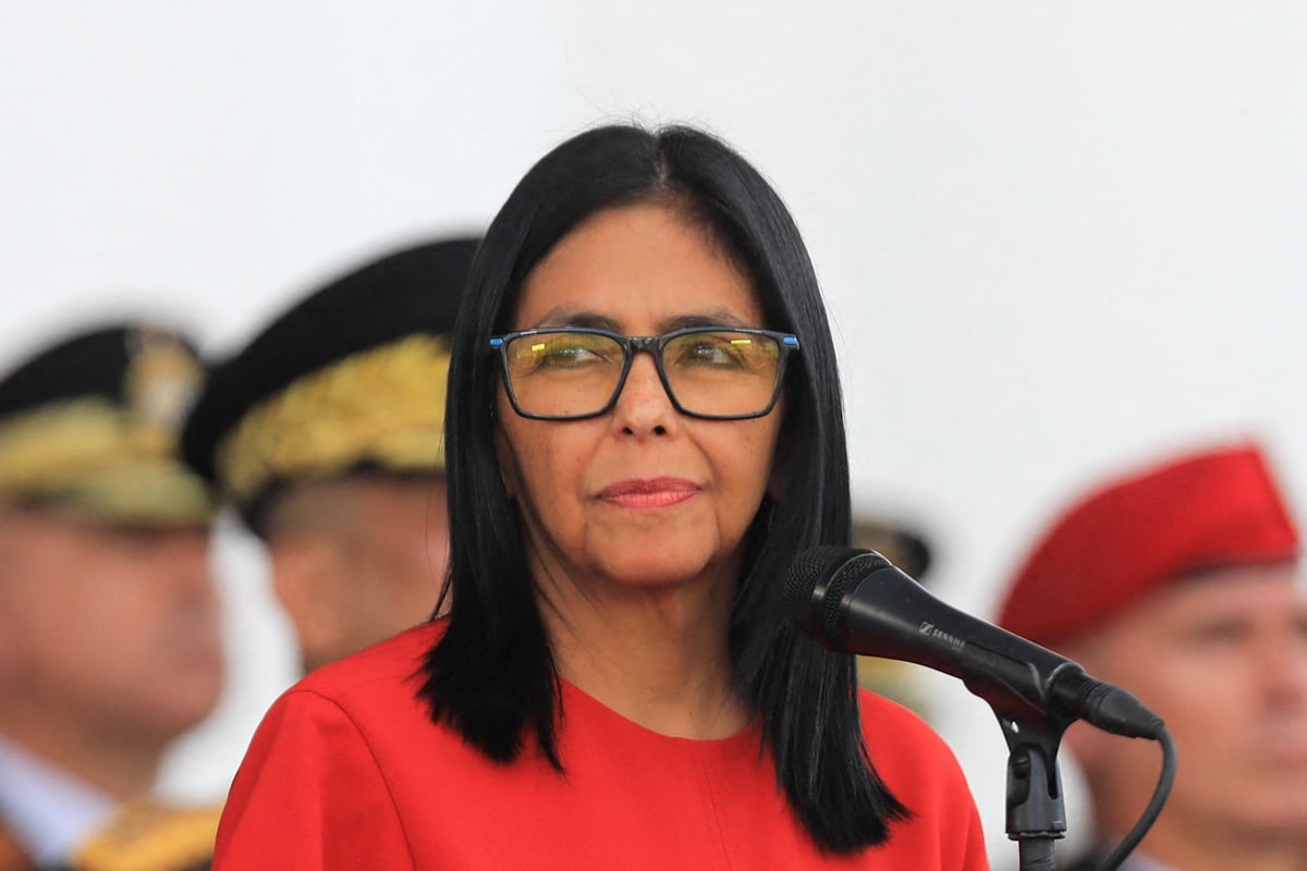 Delcy Rodríguez ha sido señalada en reportes de la DEA desde 2018, aunque nunca fue acusada formalmente en EE.UU. Foto: MARCELO GARCIA / Presidencia de Venezuela / AFP.