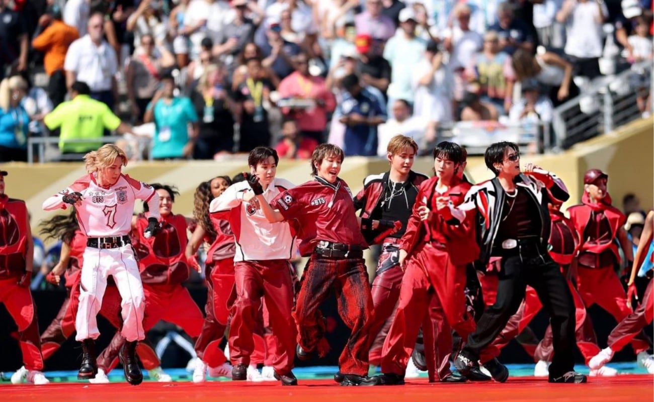 BTS ofrecerá tres conciertos con entradas agotadas en el Estadio San Marcos los días 7, 9 y 10 de octubre. Foto: AFP.