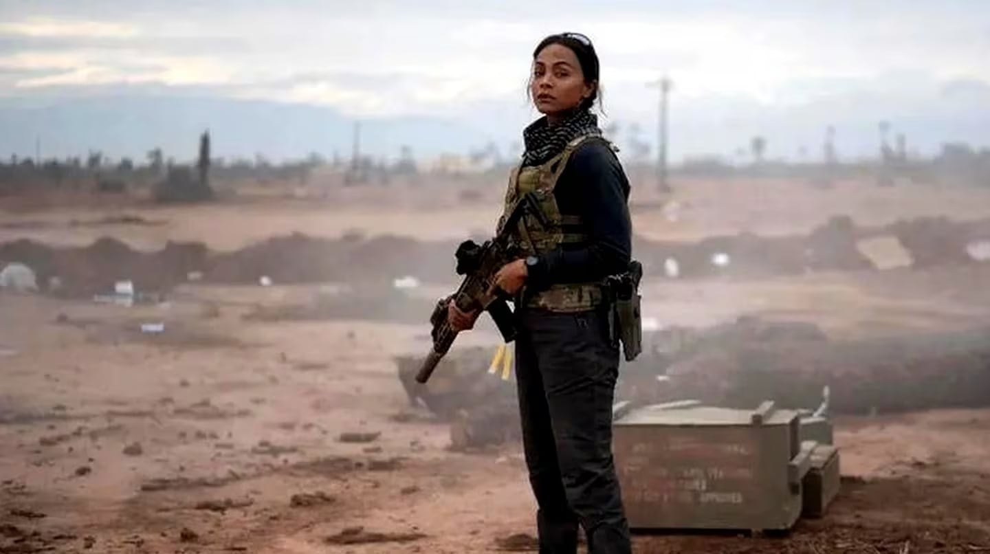 Zoe Saldaña como Joe en la serie "Operativo: Lioness" (Foto: Paramount)