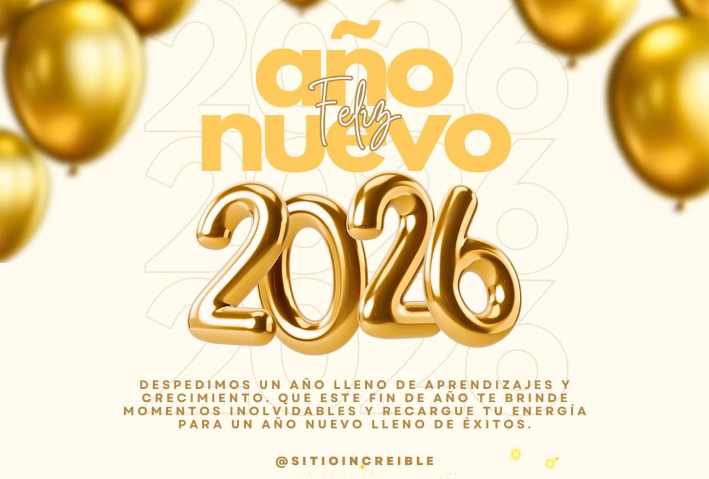 ESTADOS UNIDOS, 25/12/2025.- "El Año Nuevo es un capítulo más en nuestra historia. ¡Que sea el mejor hasta ahora!" FOTO DE CANVA.COM