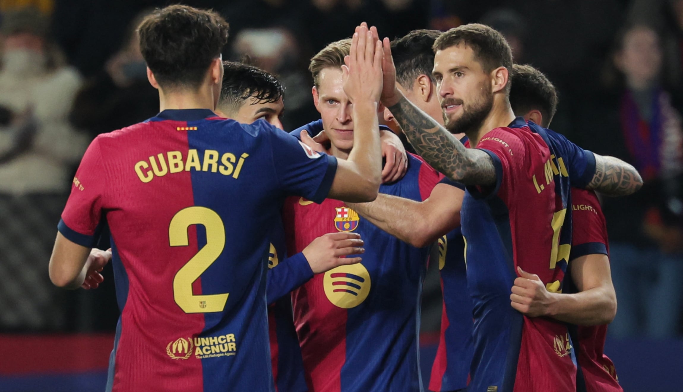 FC Barcelona recibió a Rayo Vallecano por la jornada 24 de LaLiga en el Estadio Olímpico de Montjuic. (Foto: AFP)