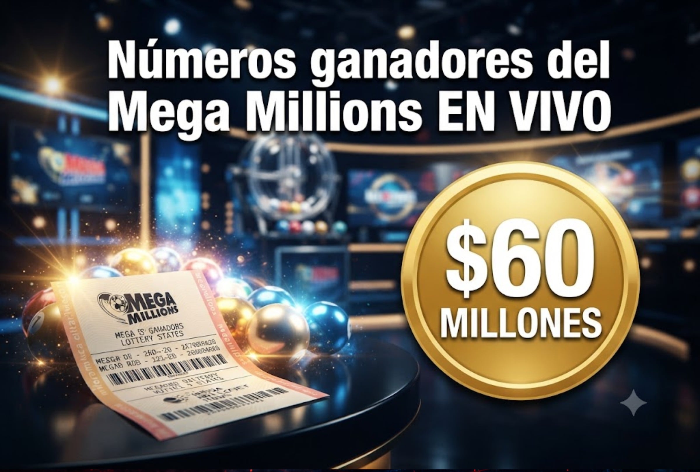 Consulta los números ganadores del Mega Millions del martes 4 de agosto de 2026. La lotería de Estados Unidos contó con un premio mayor de 60 millones de dólares y aquí te dejo los resultados completos. | Imagen creada por El Comercio MAG utilizando la IA de Gemini / Composición GEC.