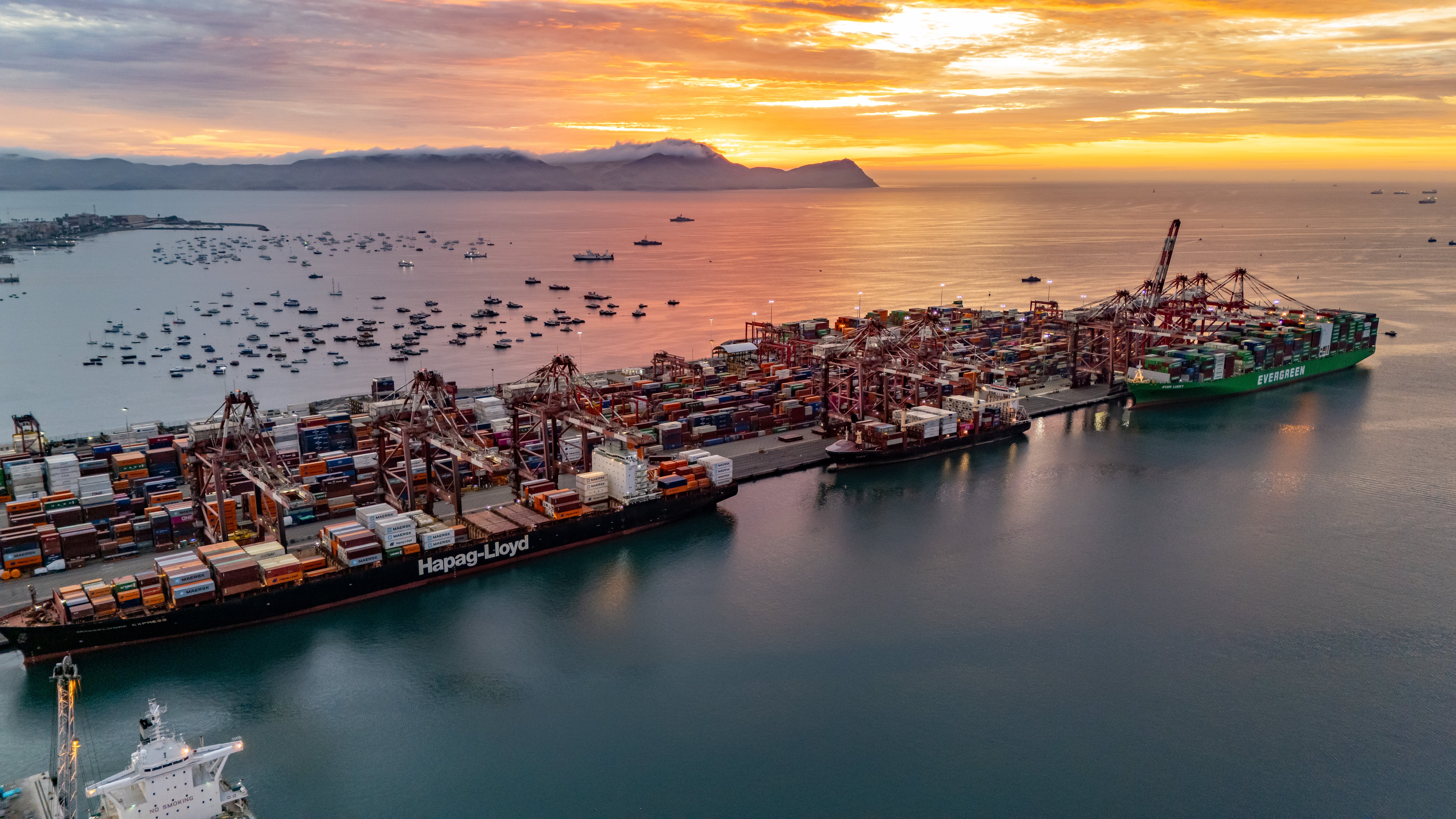 DP World proyecta cerrar 2026 con un movimiento récord de 2.2 millones de TEU, impulsado por nuevos servicios marítimos hacia Asia y el Mediterráneo. Foto: DP World