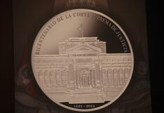 PJ y BCR presentaron moneda de plata diseñada por el bicentenario de la Corte Suprema