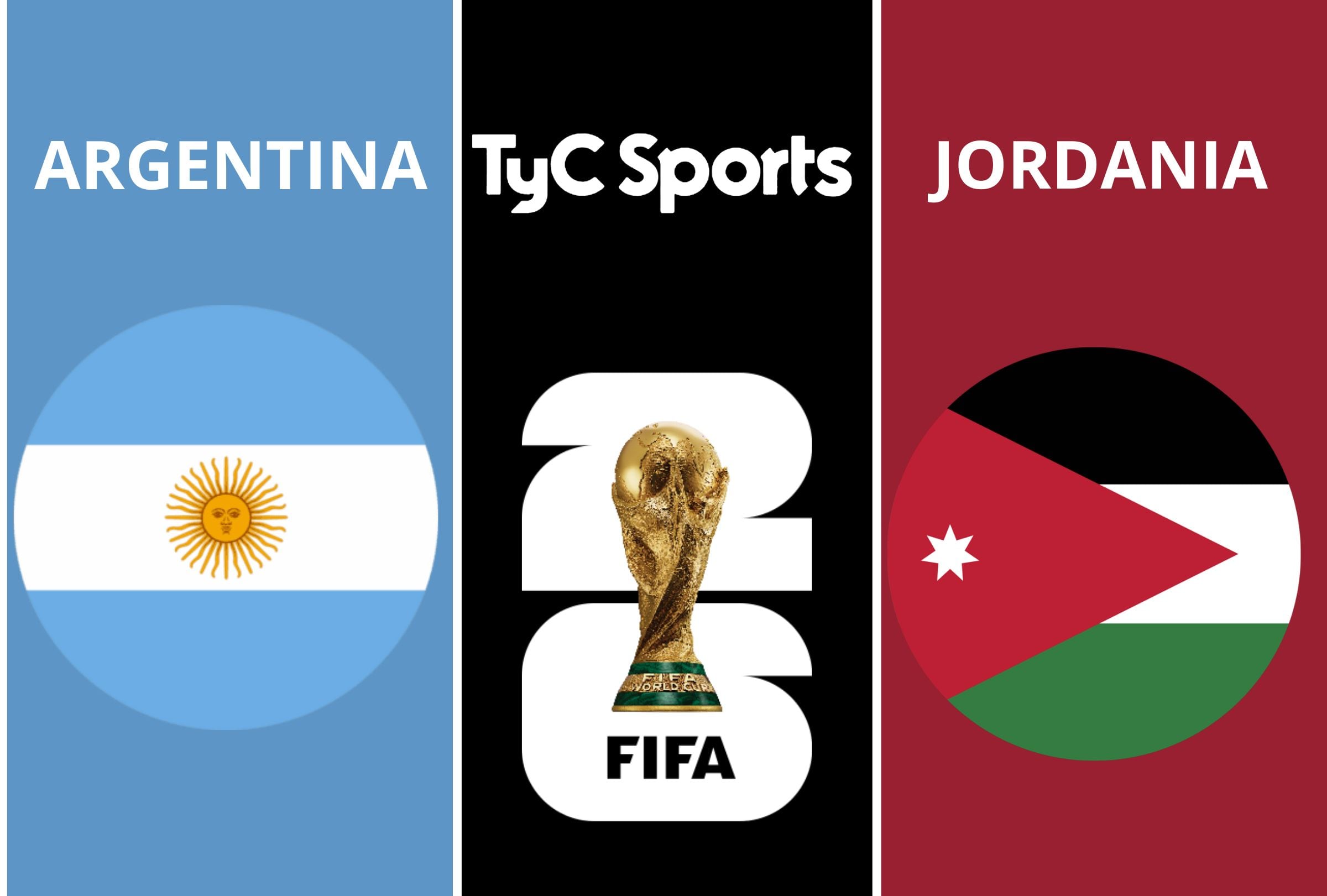 TyC Sports y TyC Play transmite el partido entre Argentina vs. Jordania por la tercera jornada del grupo J de la Copa Mundial 2026 este sábado 27 de junio. (Foto: Composición Depor)