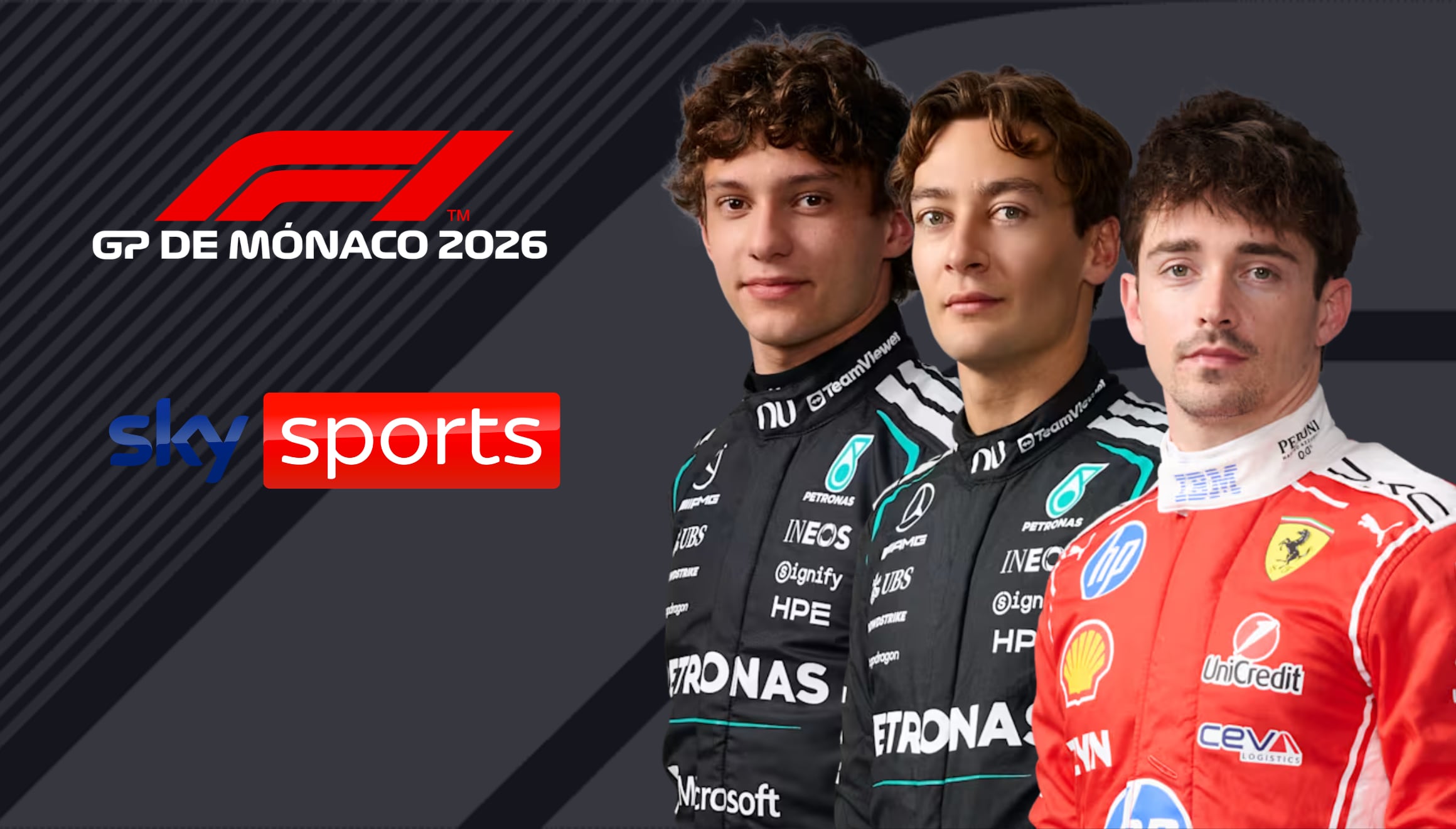 Cobertura televisiva del Gran Premio de Fórmula 1. Descubra dónde ver la carrera del GP de Mónaco 2026 en vivo gratis a través de SKY Sports, la señal de F1 TV y los servicios digitales de SKY Plus online e Izzi Go hoy. | Crédito: formula1.com / Composición Gestión Mix