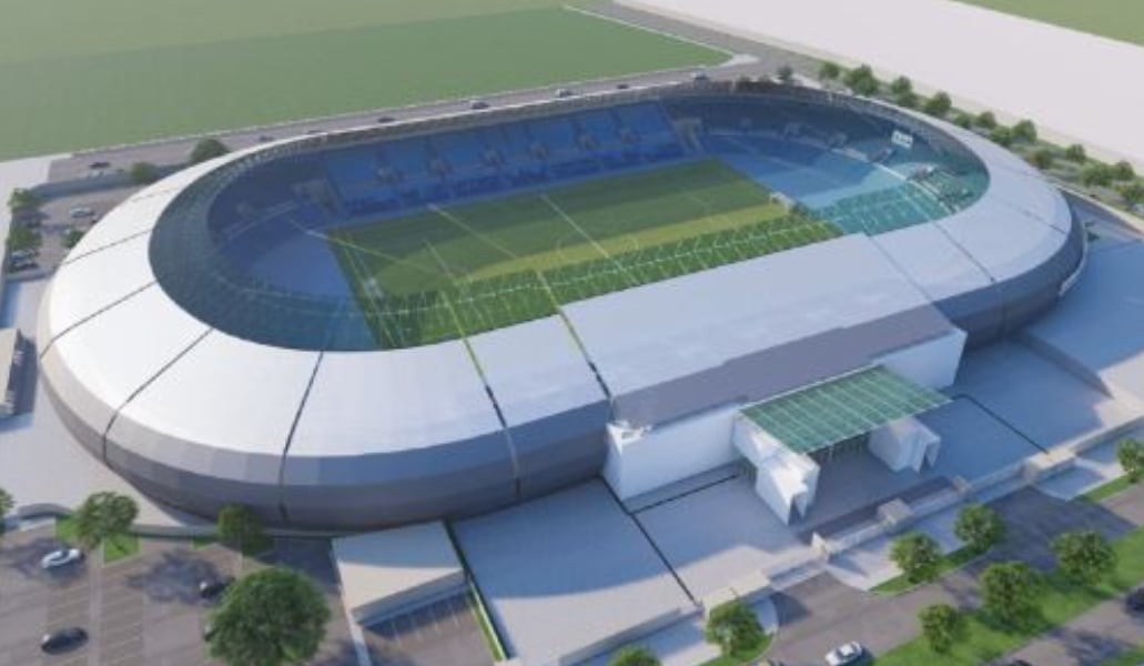 La obra del estadio Miguel Grau de Piura enfrenta observaciones técnicas que obligarán a elaborar un nuevo expediente. (Foto: Andina)