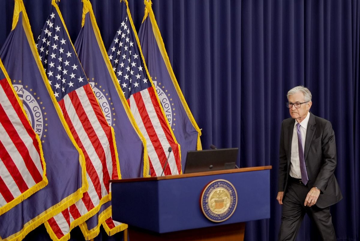 El presidente de la Reserva Federal, Jerome Powell, llega a una conferencia de prensa tras una reunión del Comité Federal de Mercado Abierto el 10 de diciembre de 2025.