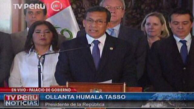 Ollanta Humala: "Rechazo tajantemente que se hayan producido seguimientos en mi Gobierno"