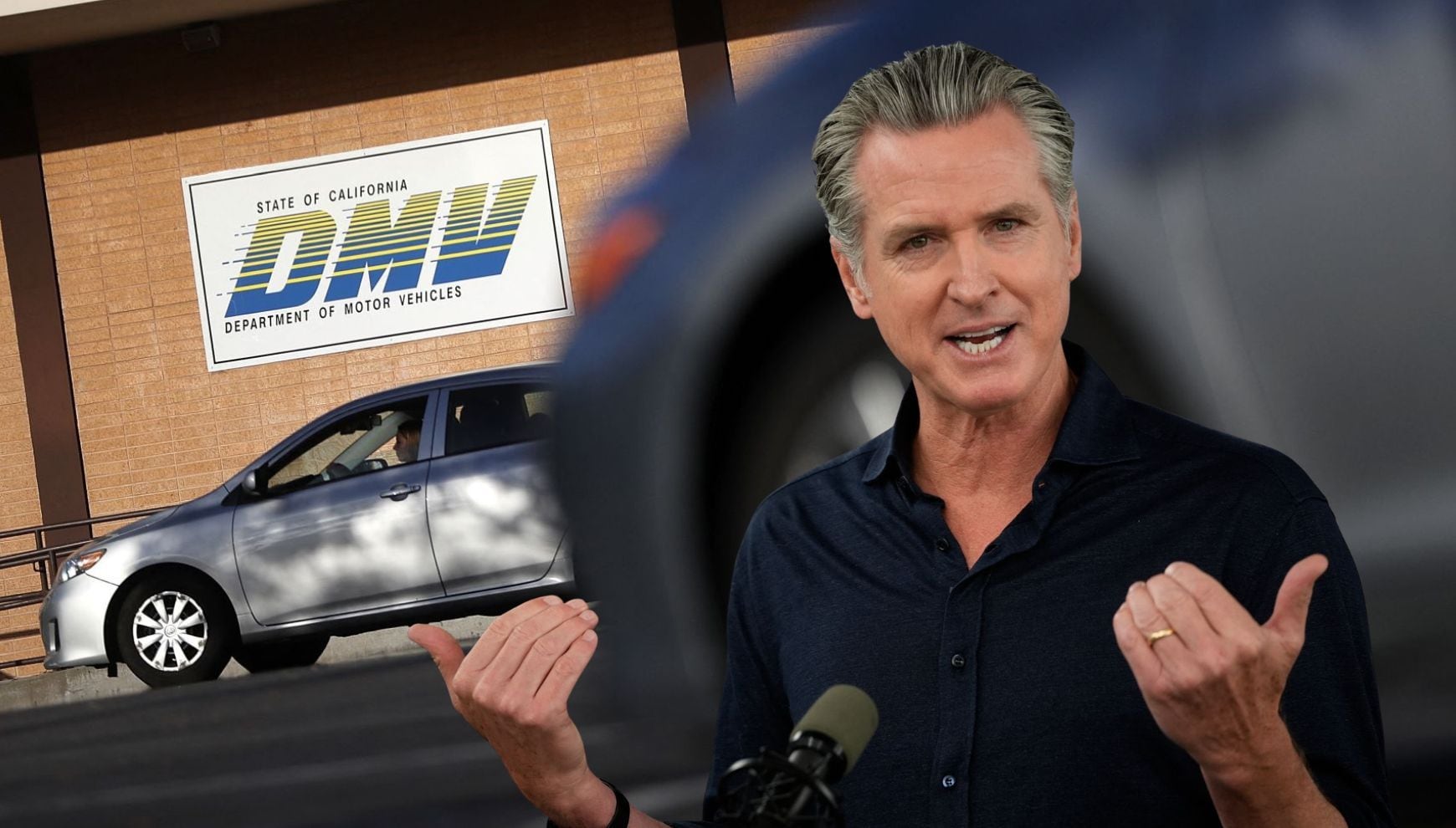La nueva ley firmada por Gavin Newsom elevó del 15% al 60% el límite del programa piloto de licencias móviles. Conoce los requisitos para activar la mDL desde CA DMV Wallet y los cambios que trae para los servicios del DMV (Foto: AFP)