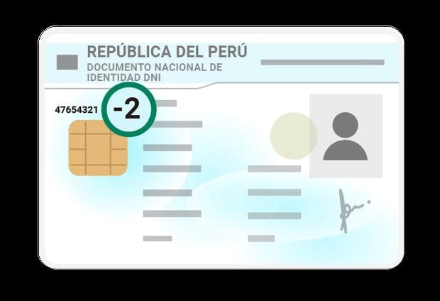 El dígito verificador se encuentra en la parte superior izquierda. (Foto: gob.pe)