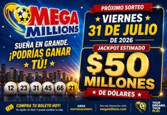 Números ganadores del Mega Millions del 31 de julio 2026: mira los resultados del sorteo con jackpot de $50 millones en EE.UU.