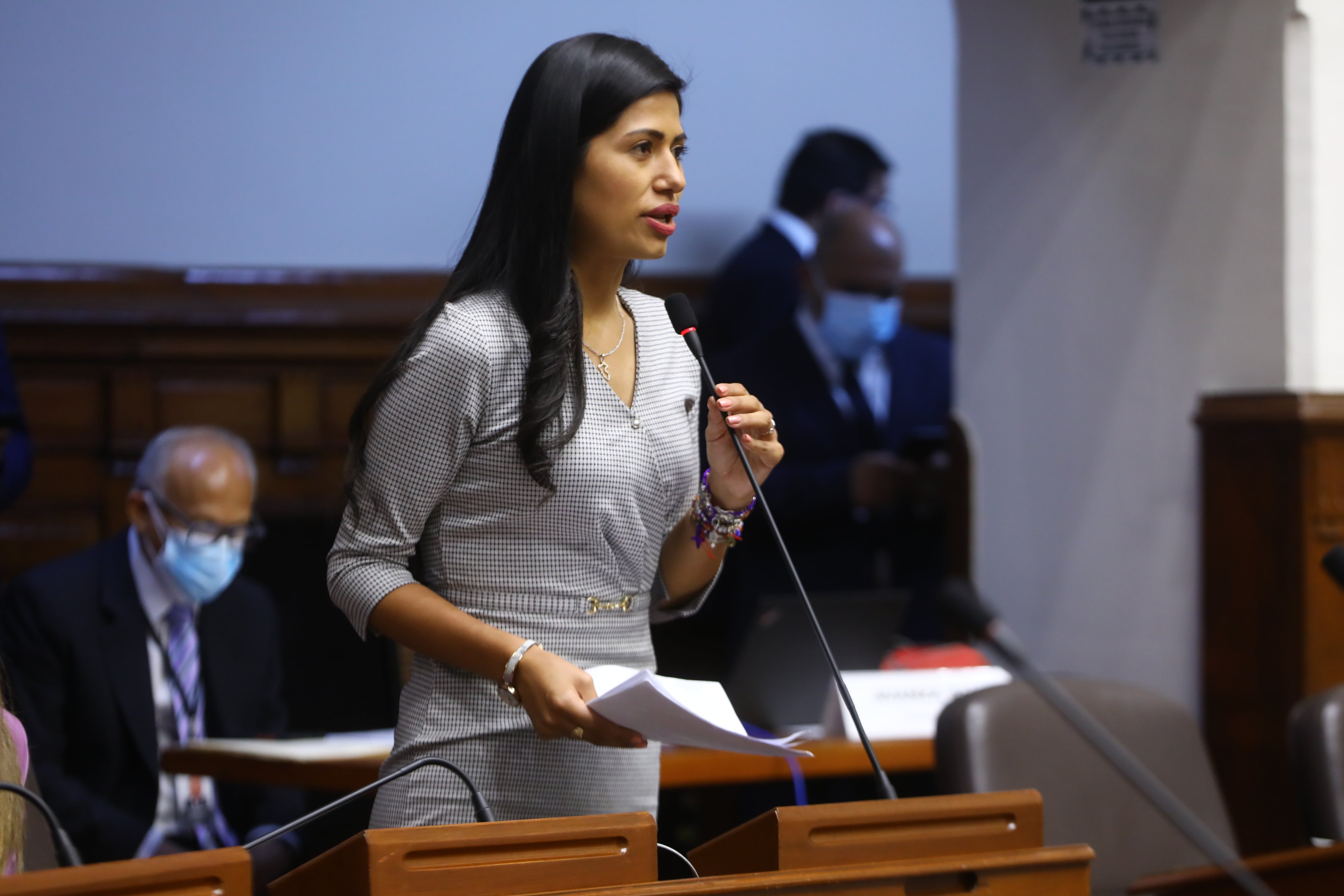 Diana Gonzales fue congresista por Arequipa durante el periodo 2021-2026 y perteneció a la bancada de Avanza País. (Foto: Congreso)