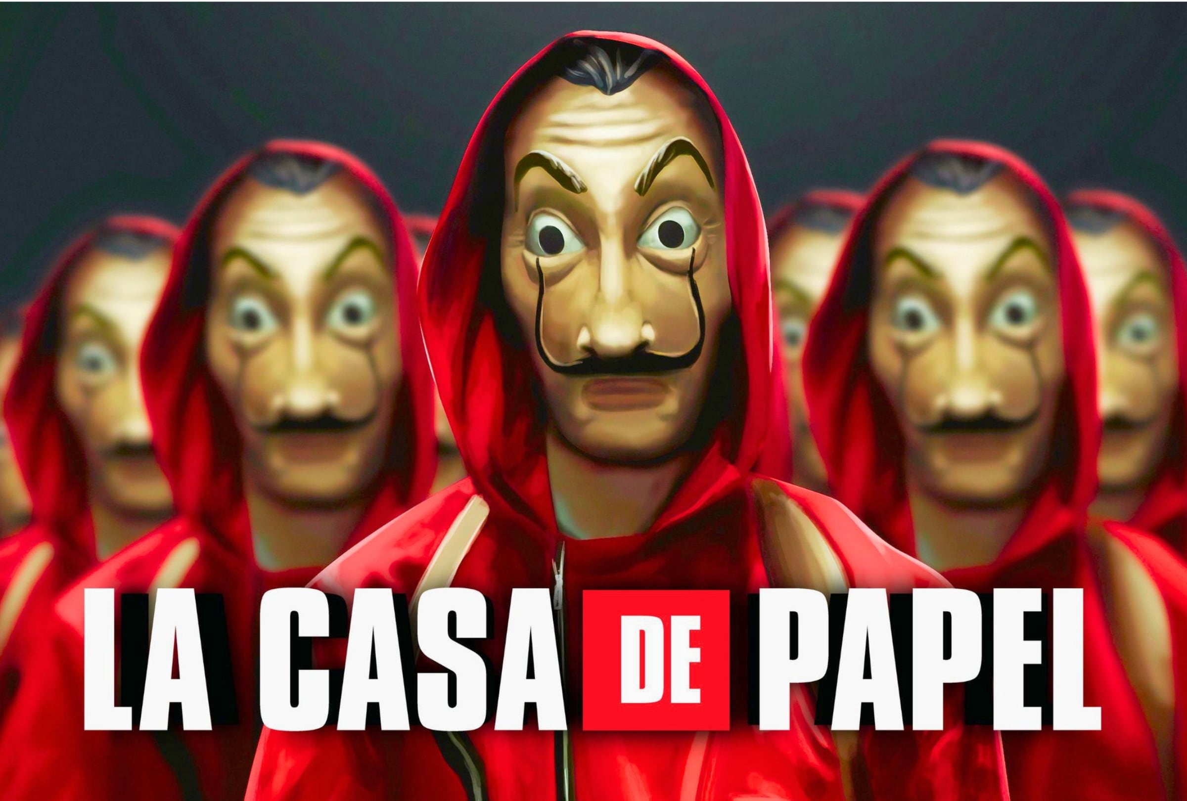 Las máscaras de Salvador Dalí son símbolos característicos en la serie española "La casa de papel" (Foto: Vancouver Media / Atresmedia / Netflix)