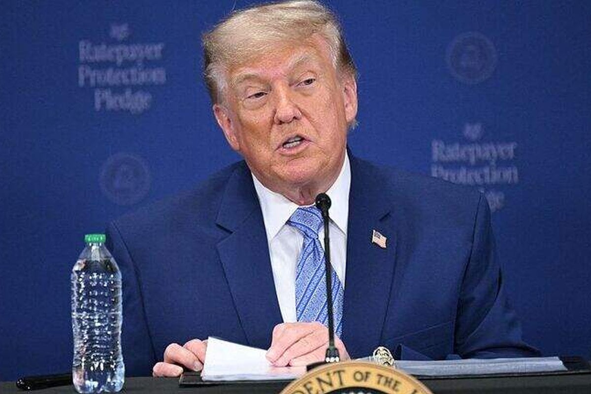 El presidente de EEUU, Donald Trump, habla en la Agencia de Protección Medioambiental (EPA) en Washington, D. C., el 23 de julio de 2026. Foto: Saul Loeb / AFP