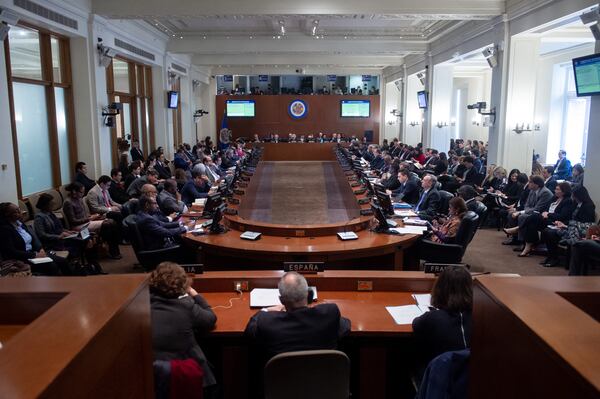 La OEA exhorta a Ecuador y México a que “inicien un diálogo y tomen acciones inmediatas para resolver este grave asunto de manera constructiva”. (SAUL LOEB / AFP).