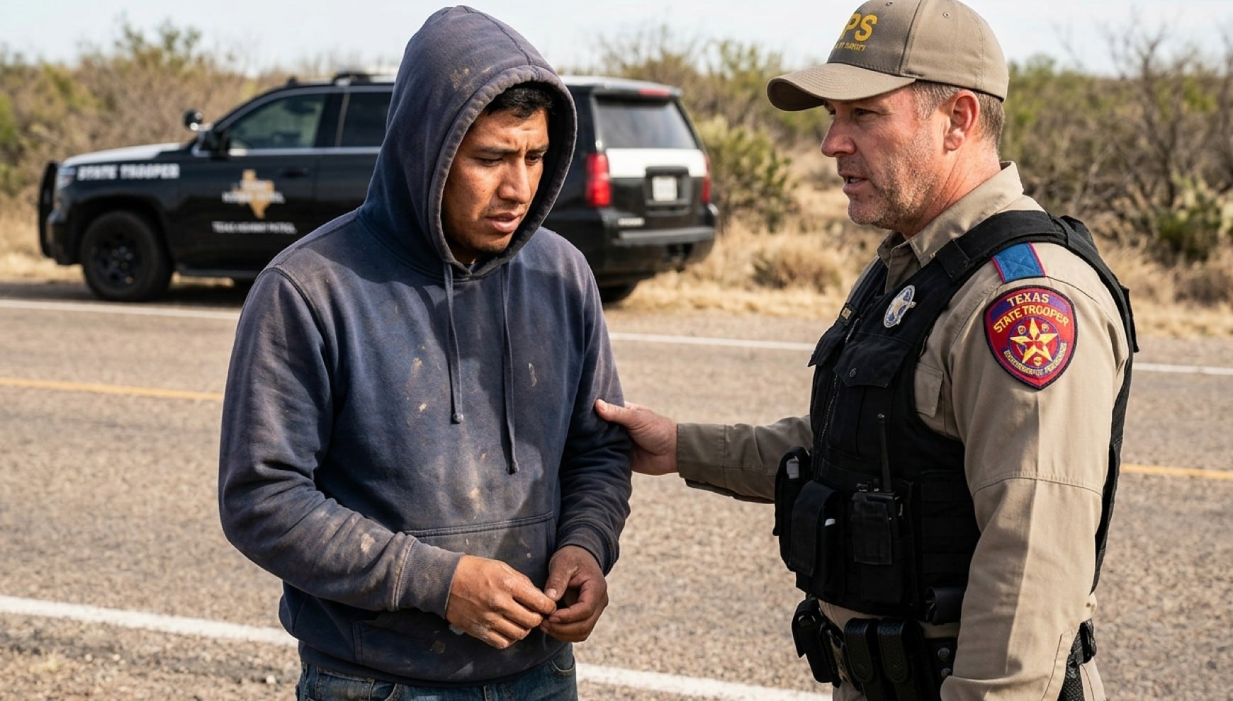 La ley SB4 vuelve a entrar en vigor parcialmente en Texas, generando preocupación entre comunidades inmigrantes. | Crédito: Imagen creada por Gestión MIX usando Gemini