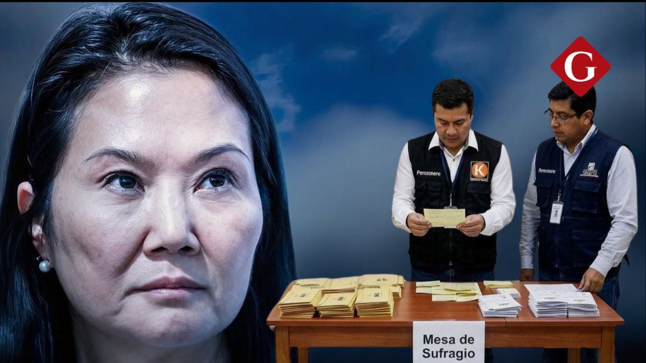 Keiko Fujimori hace llamado a personeros. Foto composición Gestión