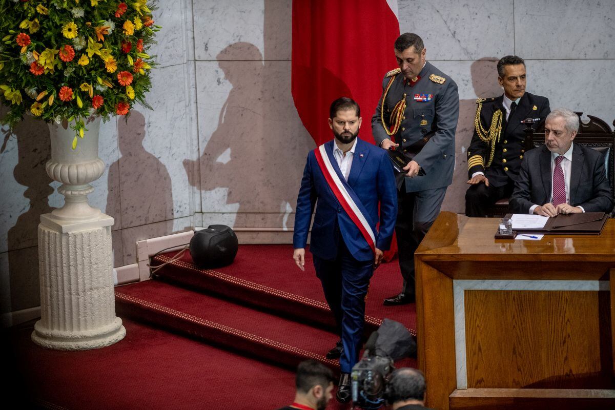 El aumento de la delincuencia ha impactado al gobierno del presidente Gabriel Boric, que ahora intenta construir un legado de lucha contra la violencia y las drogas por encima de los compromisos de seguridad social con los que hizo campaña. Foto: Bloomberg