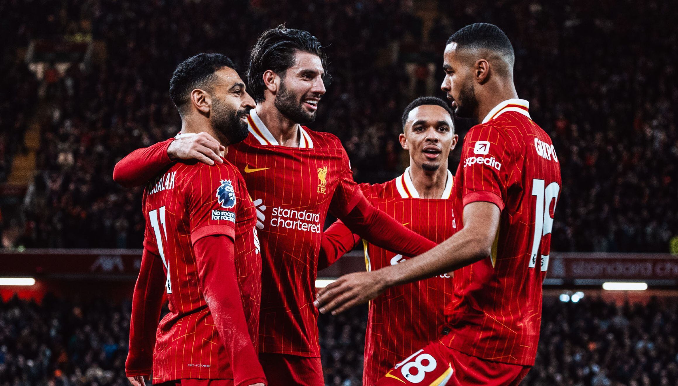 Liverpool derrotó 2-0 a Manchester City en el mítico Anfield por la fecha 13 de la Premier League. Cody Gakpo y Mohamed Salah, de penal, anotaron los goles de los 'Reds'. | Crédito: @LFC / X