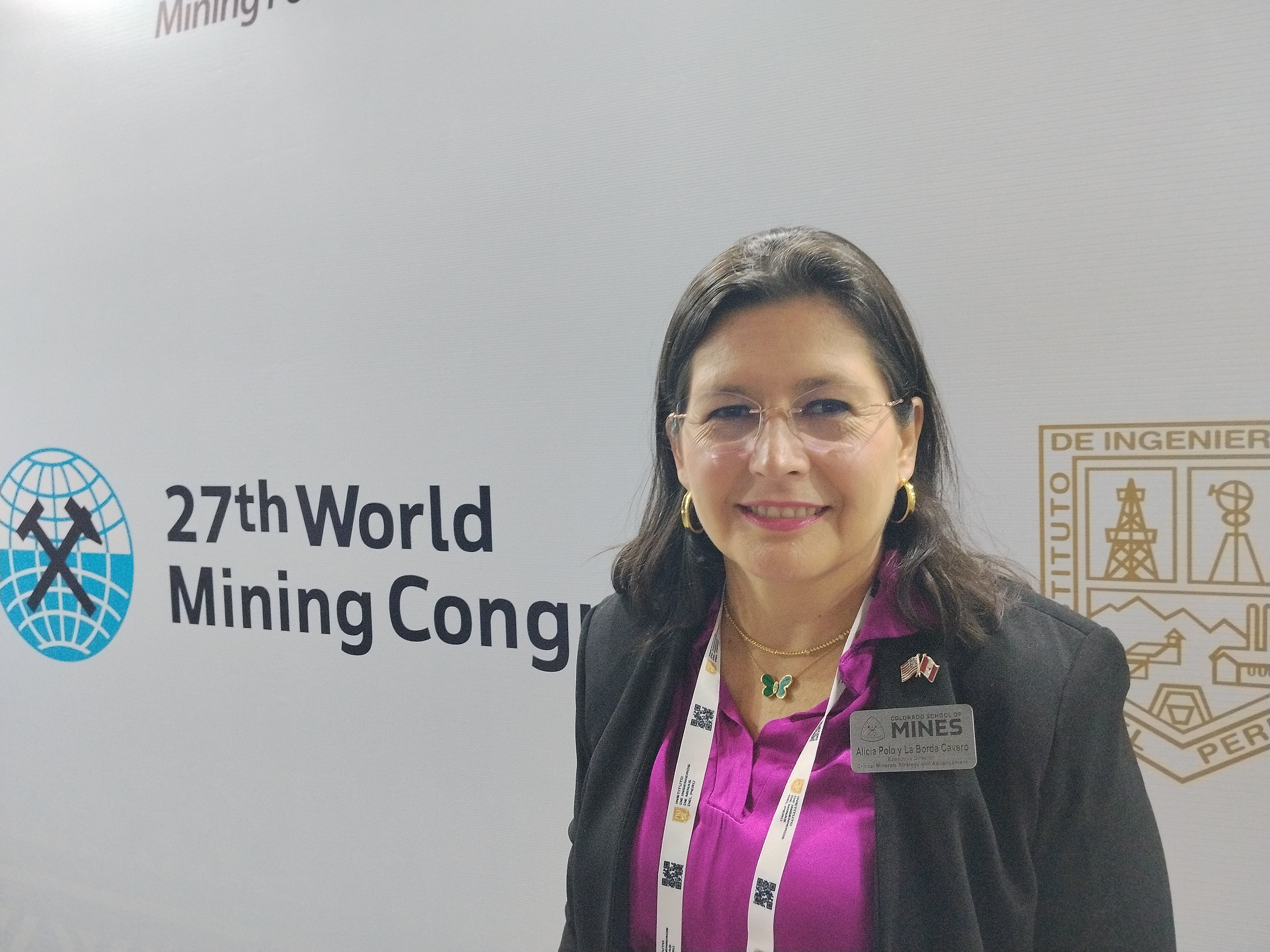 Alicia Polo y La Borda Cavero, directora de Critical Minerals Strategy and Advancement, Universidad Colorado School of Mines (foto: Elías García/Diario Gestión)