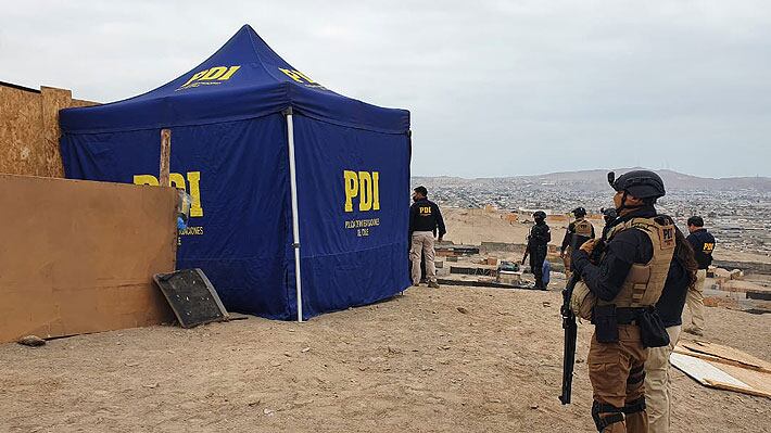 Policía de Chile detiene a integrantes de la peligrosa banda criminal venezolana Tren de Aragua en Arica. (PDI).