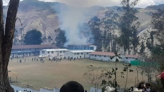 Cajamarca: Fiscalía realiza diligencias tras incendio en local de votación de Celendín