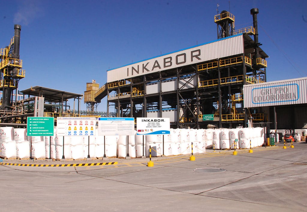 La compañía inició operaciones como resultado de la fusión de siete productores independientes de boro adquiridos por el Gruppo Colorobbia de Italia.(Foto: Inkabor)