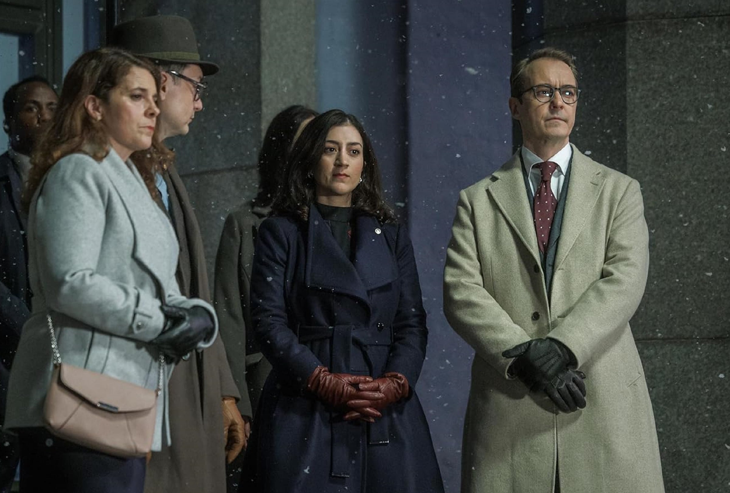 Gizem Erdogan interpreta a Saga y Jonas Karlsson interpreta a Christian en la serie sueca "Vaka" (Foto: Amazon Prime Video)