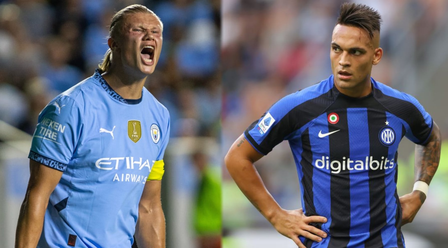 Consulta los horarios exactos según tu ubicación geográfica y los canales que transmitirán Manchester City vs. Inter de Milán por la fecha 1 de la Champions. (Foto: Composición Mix)