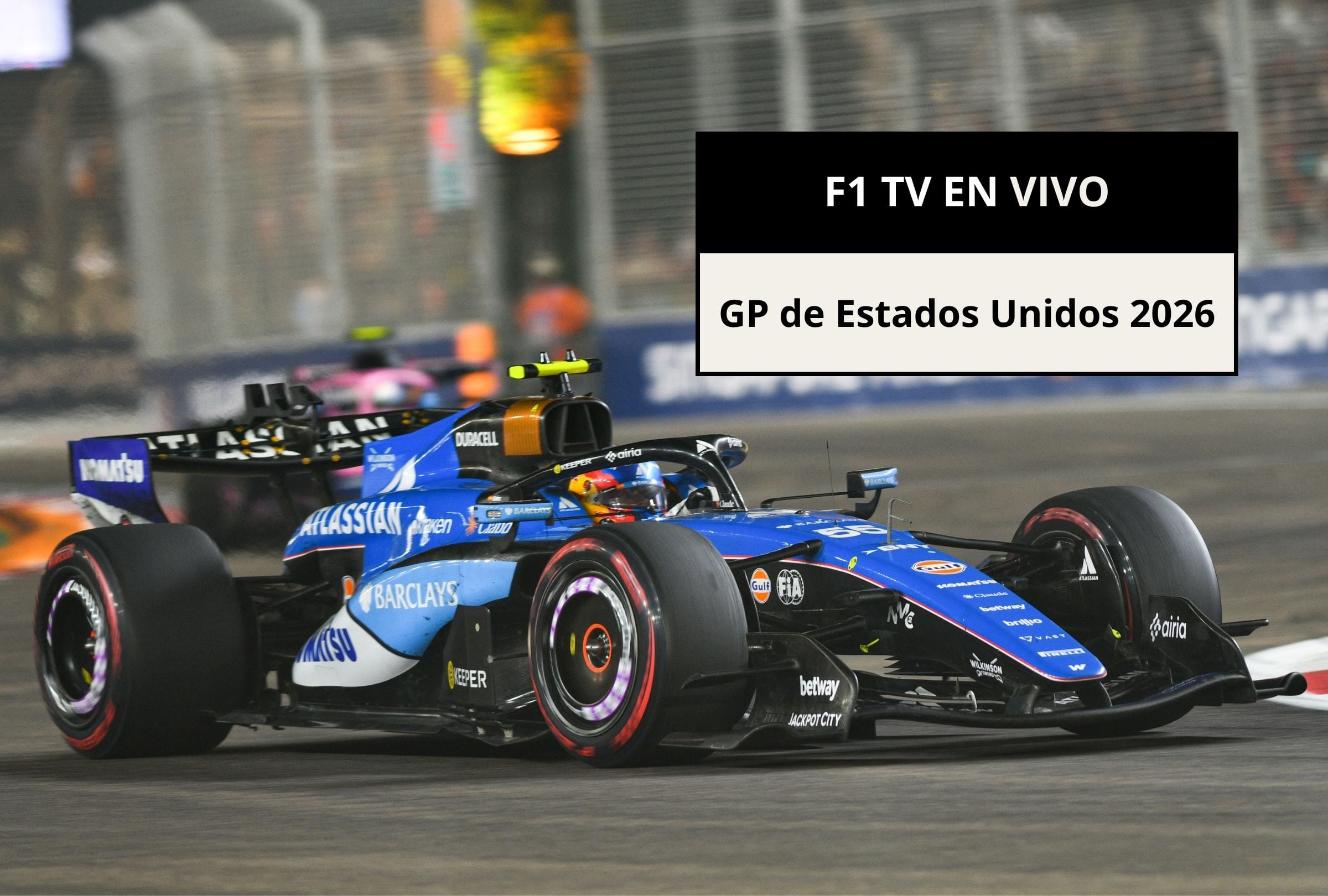 Revisa esta nota para que sepas cómo ver EN VIVO la carrera del GP de Estados Unidos 2026 por F1 TV. (Foto: RANJITH KUMAR / NURPHOTO / NURPHOTO / AFP y Composición Canva - Gestión Mix)