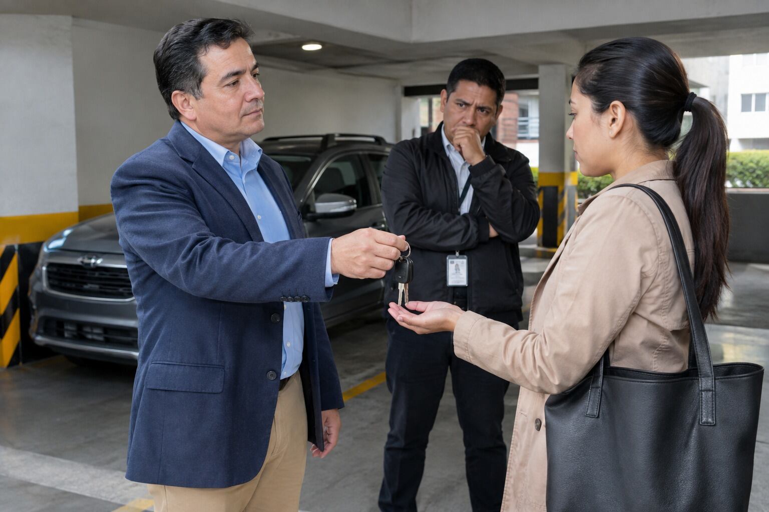 ¿Puedo alquilar mi cochera a alguien que no vive en mi edificio? | Foto: Generada con IA - ChatGPT
