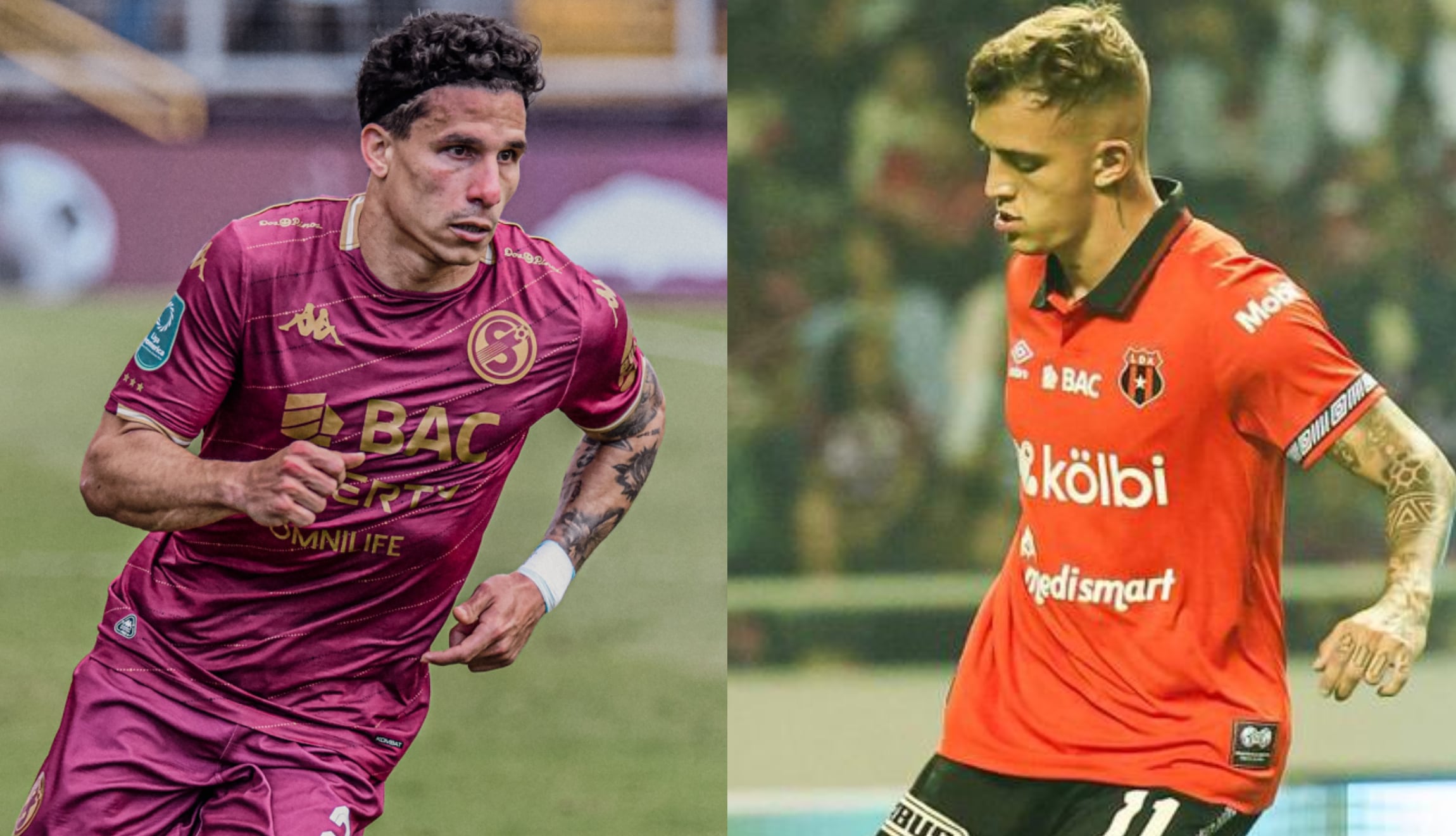 Consulta los canales de transmisión para ver Saprissa vs. LDA Alajuelense EN VIVO, desde el Estadio Roberto Saprissa Aymá, este sábado 21 de febrero. (Fotos: @Saprissa / @ldacr / Composición Gestión Mix)