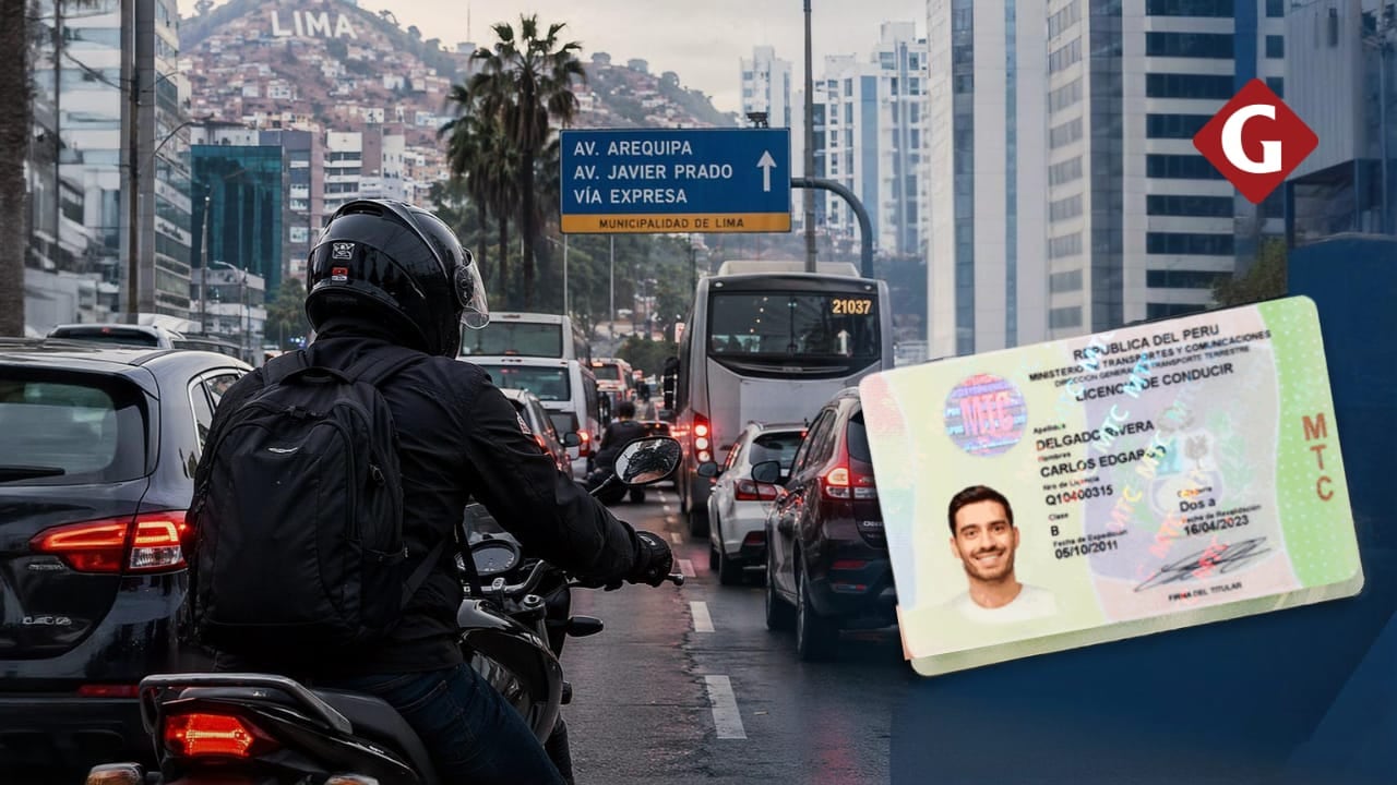 La licencia correspondiente es la de categoría B, que autoriza la conducción de motocicletas, mototaxis, triciclos y bicimotos. Foto composición Mía Ríos para Gestión