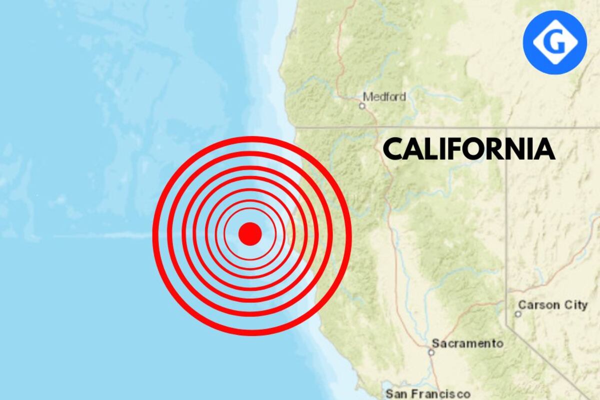 Temblor en California: epicentro en Petrolia