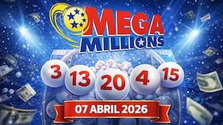 Resultados del Mega Millions HOY, 07/04/2026: números ganadores del jackpot de $100 millones en EE.UU.