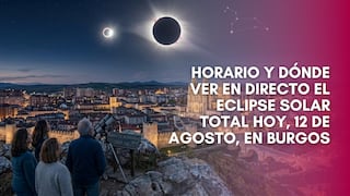 Horario y dónde ver el eclipse solar total del 12 de agosto en Burgos