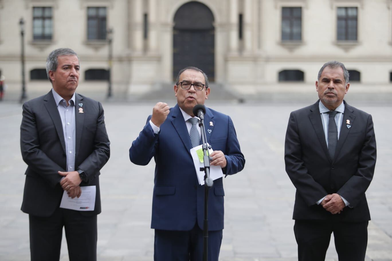 El premier se pronunció sobre la reunión del grupo La Resistencia con el Ministerio de Cultura. Foto: GEC