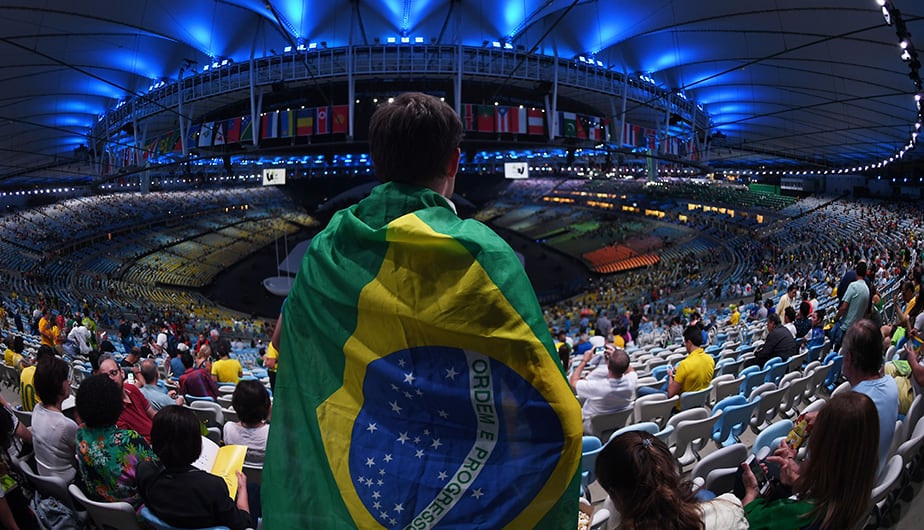 Aficionado en el Estadio Maracaná, Rio de Janeiro. (Foto: AFP)