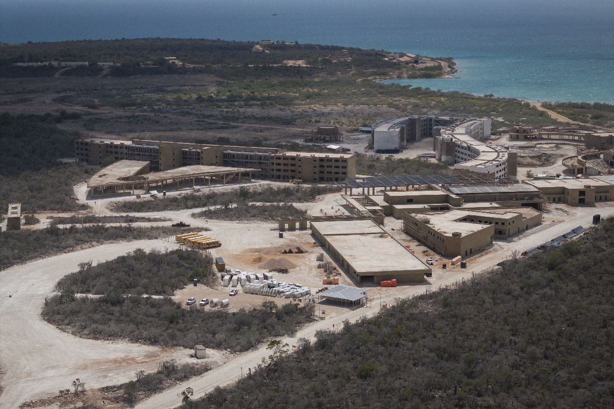 Hotels under construction in Pedernales Province, Dominican Republic, in 2025. Photographer: Marco Bello/Bloomberg